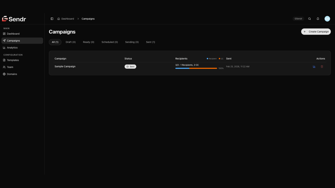 GSendr - Enterprise Email Infrastructure. Built for Control & Deliverability. screenshot 2