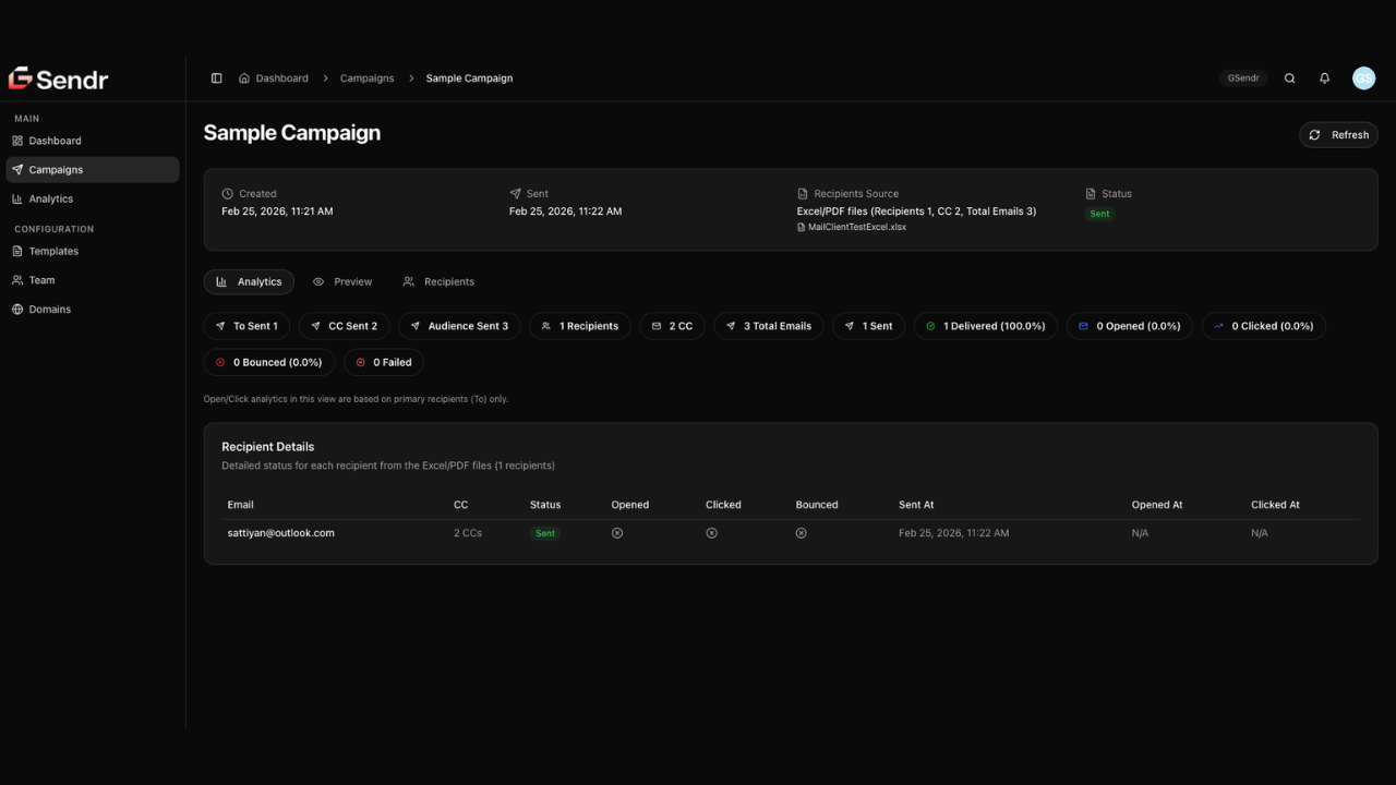 GSendr - Enterprise Email Infrastructure. Built for Control & Deliverability. screenshot 3